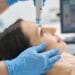 Woman having hydrafacial skincare