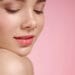 radiant glassy skin of woman